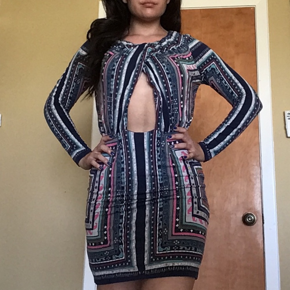Mara Hoffman mini dress with gorgeous print.